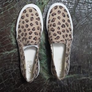 Keds leppard print slipon sneakers
